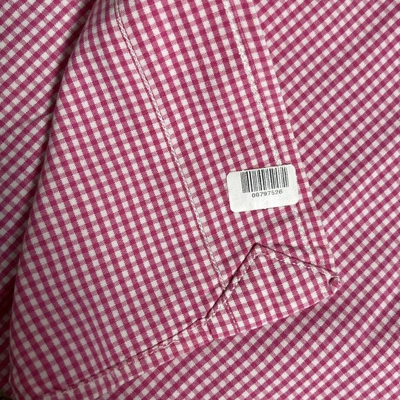 VTG NWOT‎ 90s Ralph Lauren Mens Shirt L Blake 100% Two-Ply Cotton Gingham Check - Picture 8 of 14
